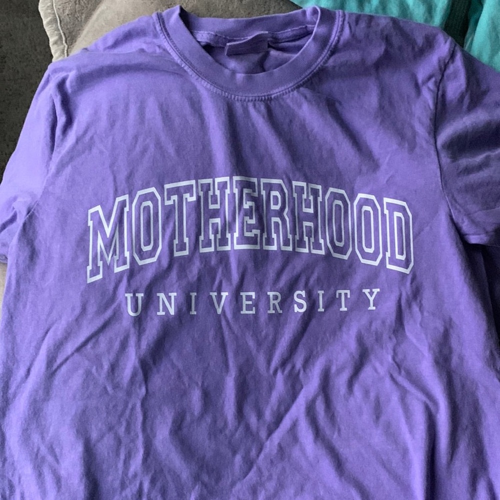 Motherhood university tee Boutique item Various sizes available in 2 colors